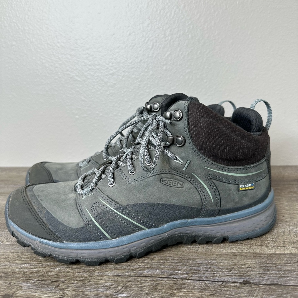 KEEN Women’s Terradora Waterproof Mid Height Hiking Boot Gray Size 10